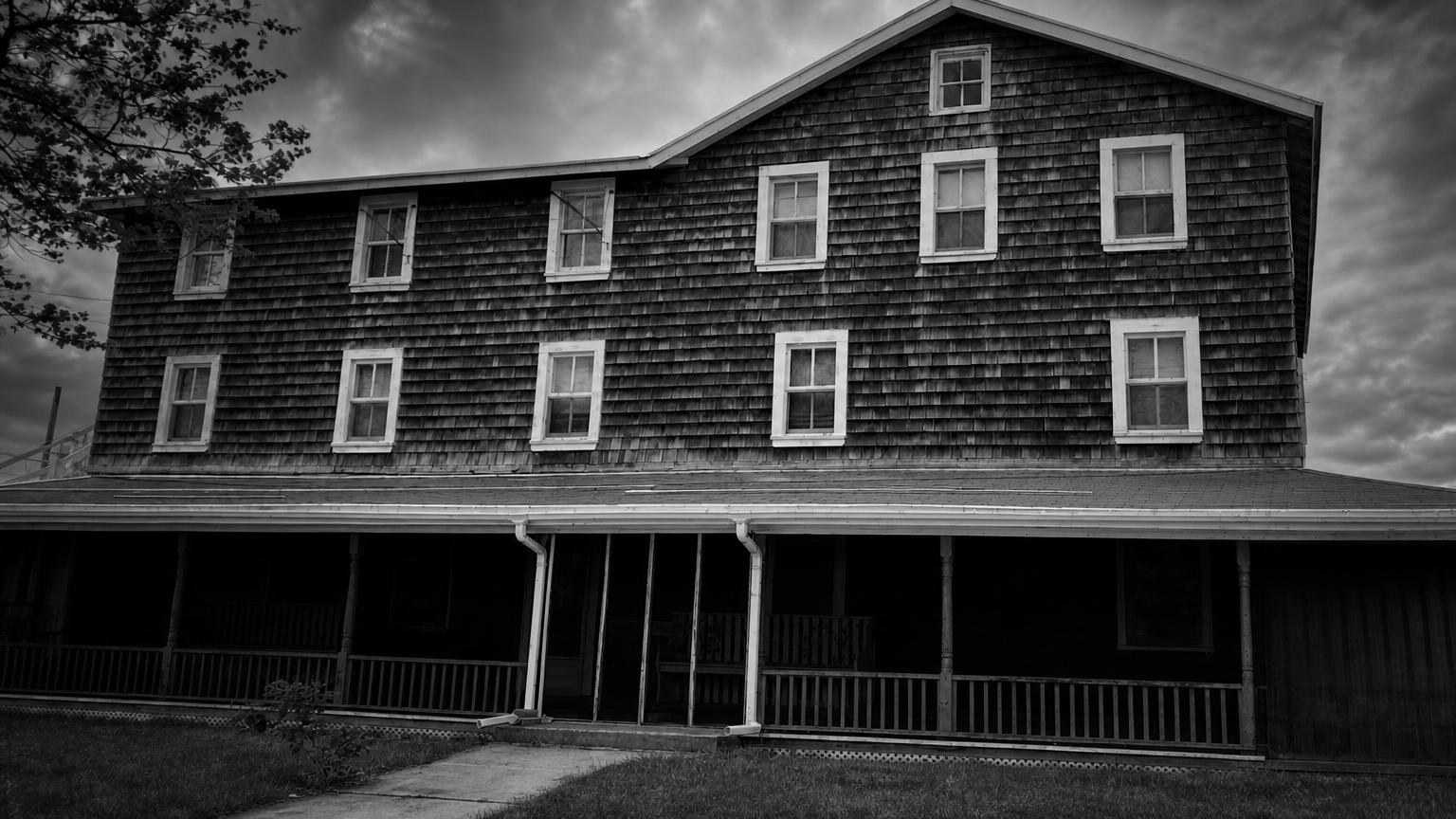Monochrome editorial rendering of the Henry Hotel in Ocean City, Maryland.